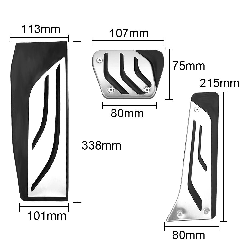AT Accelerator Gas Brake Car Brake Accelerator Fuel Car Pedals Kit for BMW X5 X6 2018 2019 Footrest Pedal Cover Foot Rest Pedal