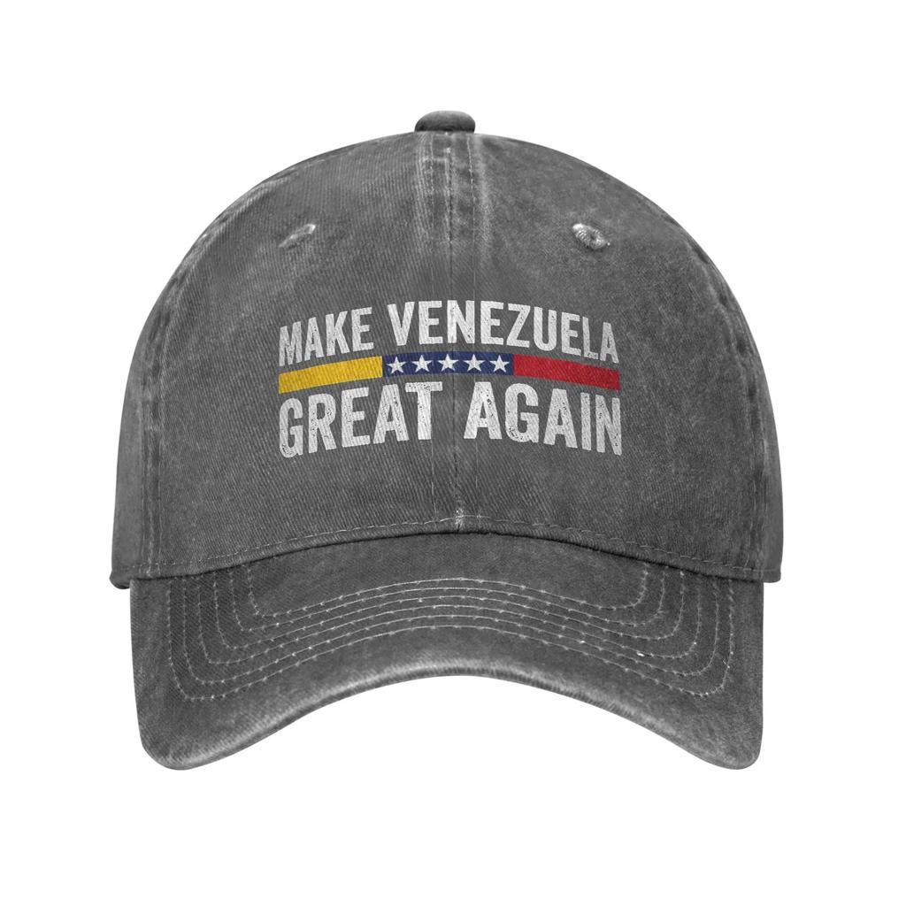 Washed Baseball Cap Make Venezuela Great Again Summer Trucker Hat for Unisex Women Venezuelan Outdoor Sports Sun Baseball Caps