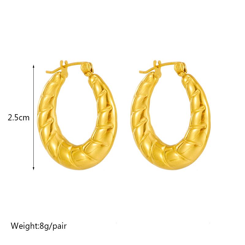 316L нержавеющая сталь новые геометрические серьги-кольца золотого цвета для женщин, эффектные ювелирные изделия, подарок на вечеринку, бижутерия, аксессуары