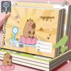 Cute Capybara & Puffer Fish A4 Drawing Book for Kids - Blank Pages, Coil Bound for First Graders