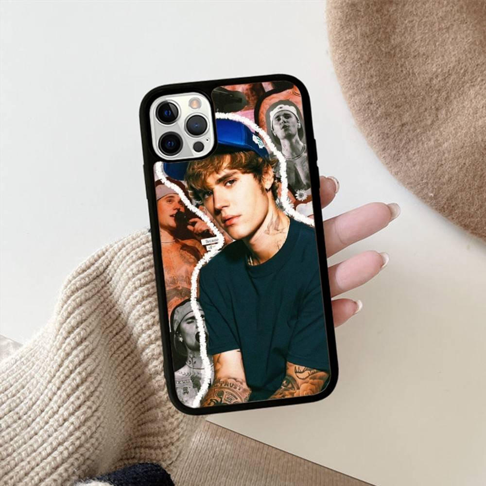 Чехол для телефона певца Джастина Бибера для iPhone 16 Pro Max 15 14 Plus 14 13 12 11 17 PC+TPU Чехлы Задняя крышка