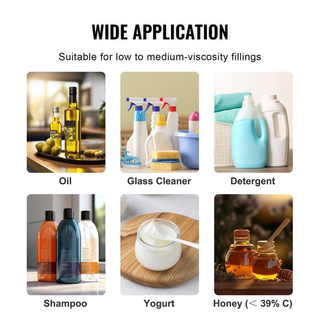 Liquid Filling Machine, 30-15000 g Weighing Capacity, Automatic Bottle Filler Machine Bottling Machine Digital Control for Milk, Water, Oil, Wine,