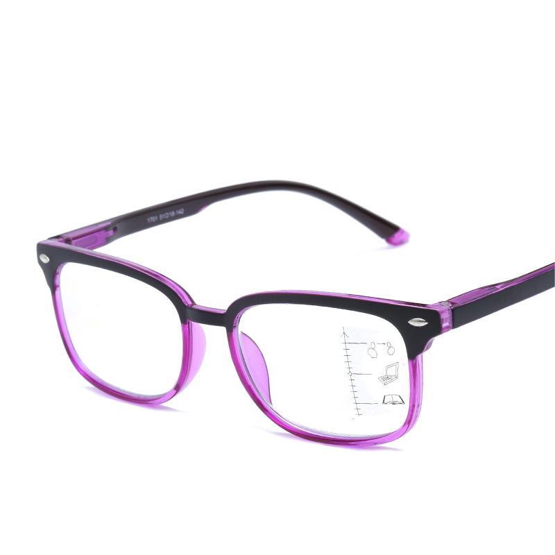1701 Full Frame Progressive Intelligent Presbyopic with Multifocal Lens Blue Light Anti Blue Far and Near Reading Glasses