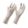 Outdoor Driving Gloves UPF 50+ UV Protection Ice Silk Cooling Touch Screen Anti Slip Breathable Summer Cycling Gloves
