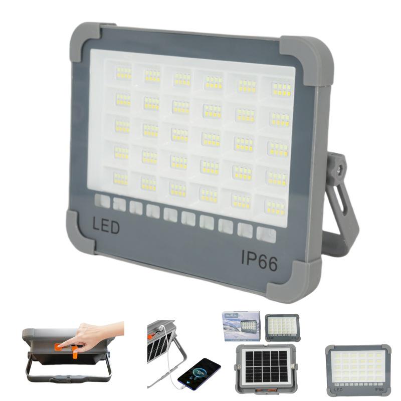 Сверхяркий водонепроницаемый солнечный прожектор: Портативный уличный фонарь для кемпинга и чрезвычайных ситуаций