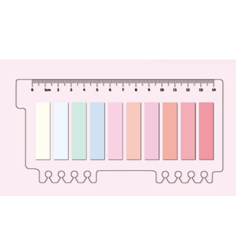 Многоцелевая наклейка для заметок с индексной страницей и линейкой, наклейка для блокнота, студенческие канцелярские принадлежности, школьные канцелярские принадлежности