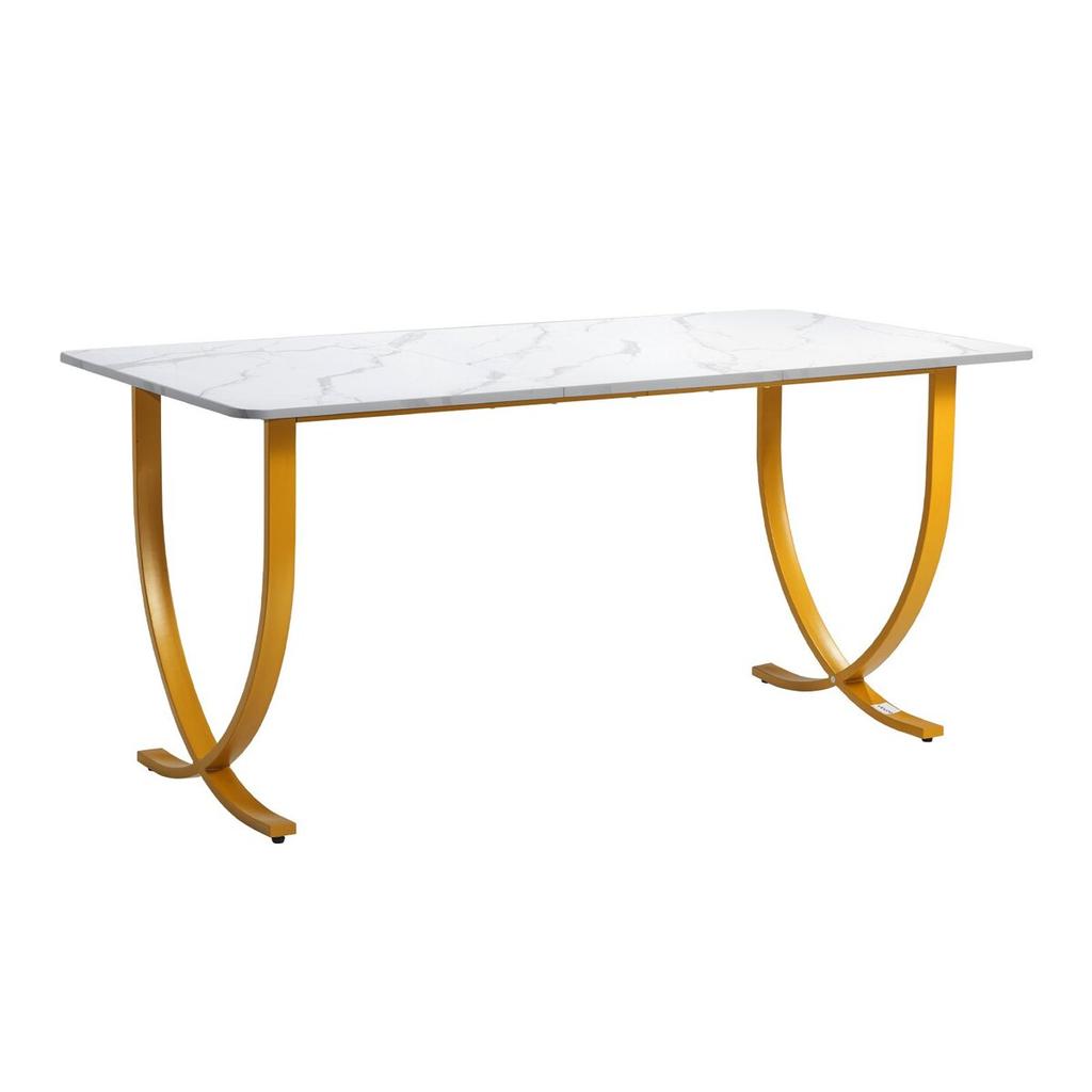 Executive Desk, 160 cm W x 80 cm D Large Office Desk, Modern Computer Table Conference Meeting Room Table, Business Furniture Enlarged Desktop for