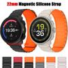 20mm 22mm Magnetic Buckle Silicone Strap For Suunto RACE S/5 Peak/9 Peak Pro Watchband For Suunto Vertical/Ocean Wrist Bracelet