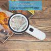 30x HD Handheld Magnifier with LED for Reading, Repair, and Authentication - Perfect for Kids and Seniors.