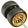 1/64 Scale Wheels Model Simulation Car Tires with Roller Shaft Miniature Toys for Collectors