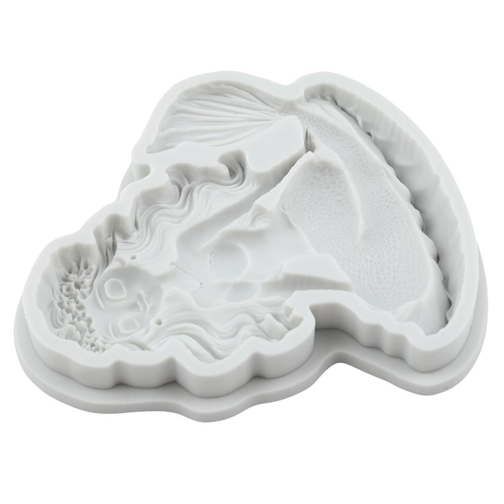 Силиконовые формы Русалка Форма для мастики Русалка Инструменты для украшения торта Топпер для кекса Конфета Шоколад Форма для гампасты