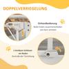 Pressure Fit Stair Gate Dog Gate w/ Auto Closing Door, Double Locking, Easy Installation, for 74-100cm Openings - White