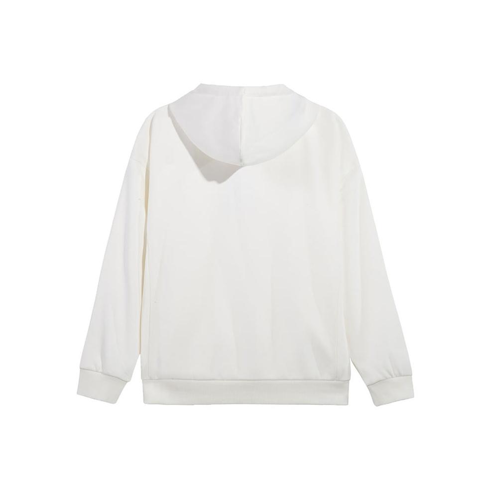 Li-Ning Versatile Round Neck Pullover Fashion Sports Lifestyle Comfortable Trendy Vitality Simple Sweatshirt Women Sweatshirt AWDVH98-1