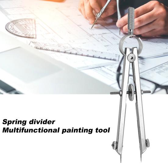 Металлический пружинный штангенциркуль-делитель многофункциональный лук циркуль делитель для геометрии чертежный инженерный чертеж архитектурный инструмент