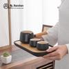 Nanshan Gentleman Portable Black Pottery Travel Kung Fu Tea Set