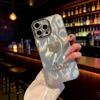 3D чехол для телефона с жемчугом и сердцем для iPhone 17 Pro Max/15/14 Pro/13 Pro