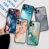 Case For Apple iPhone 11 13 12 14 Pro 7 Plus XR X XS Max 6 6S 13Pro SE 2022 Black Silicone Phone Funda Marble Pattern Luxury