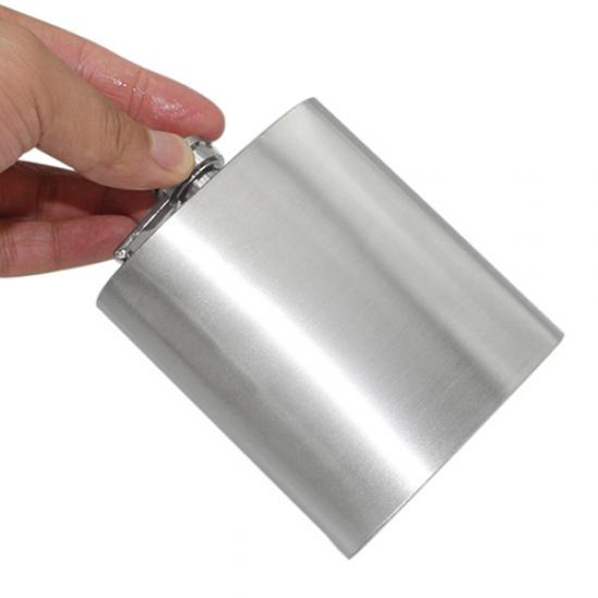 Stainless Steel Hip Liquor Whiskey Alcohol Flask Cap