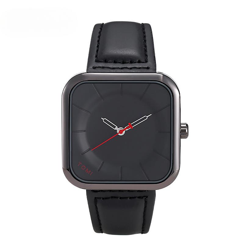 Модные новые простые кварцевые часы корейской версии поясные часы мужские часы женские часы