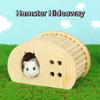 Natural Wood Hamster Hideaway Arch Design Gerbils Hiding Villa New Small Pet Castle  Cage Decor