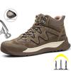 Steel Toe Work Boots Men Indestructible Safety Shoes Anti-Smashing Aniti-Slip Work Shoes Men Safety Boots Protective Shoes Male