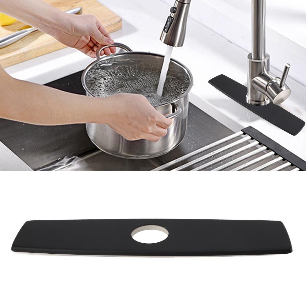 304 Stainless Steel Sink Hole Cover Matte Black Faucet Base Plate Home Improvement