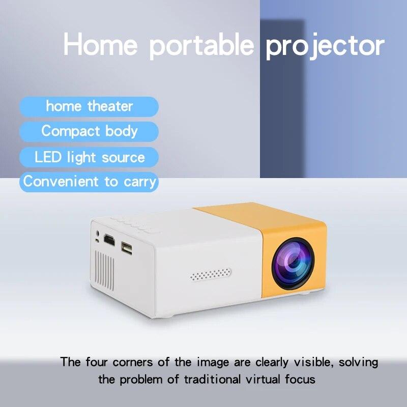 Mini Projector YG300 Pro LED Supported 1080P Full HD Television Portable Beamer Audio HDMI USB Outdoor Movie Video Projetor