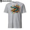 Vibrant Alligator Splatter Unisex T-Shirt | Colorful Animal Graphic Tee