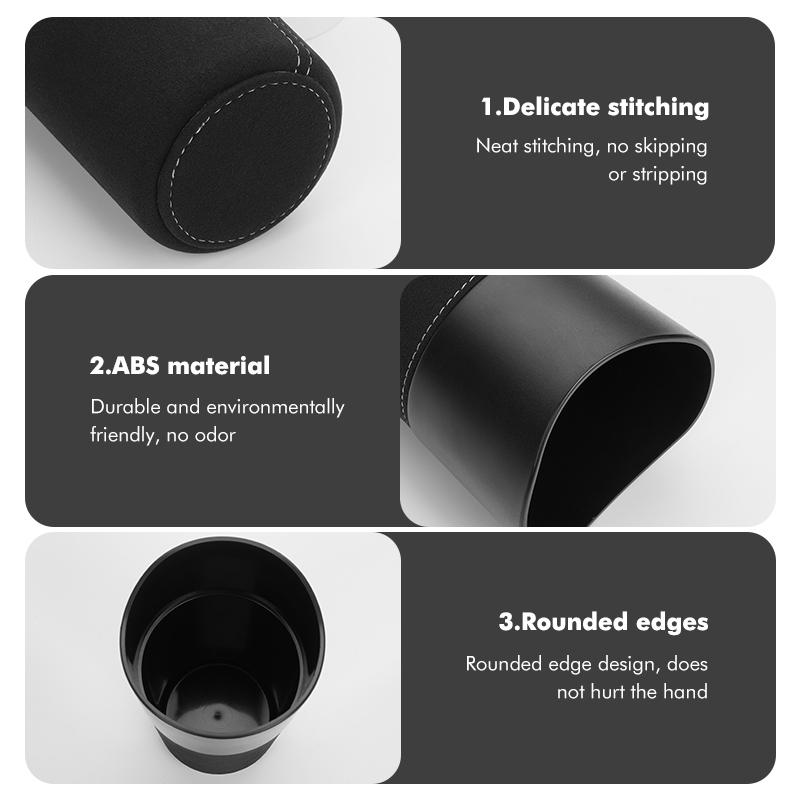 Emblems For Volkswagen VW Car Cup Shaped Trash Can Tumbled Fur Auto Storage Container Golf 4 5 6 7 Polo Jetta Sagitar Magotan Pa zf6