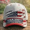 American Anniversary D full print baseball cap Independence Day visor source one piece