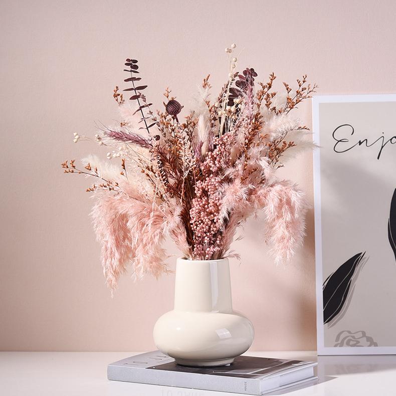 Простая керамическая ваза, гидропонная ваза, цветочная композиция, домашний декор, настольный орнамент, украшение сада