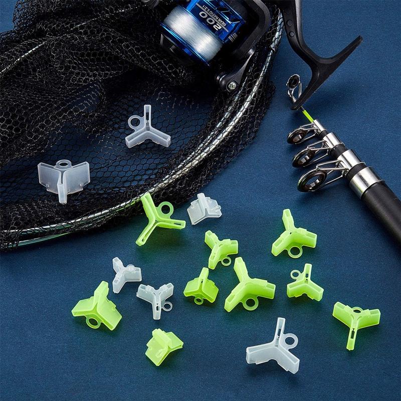 50Pcs/Lot Durable Protector Caps Fishing Out Hook Cover Safety Treble Fish Gear Lightweight Accessories with Slots Sleeves Tools