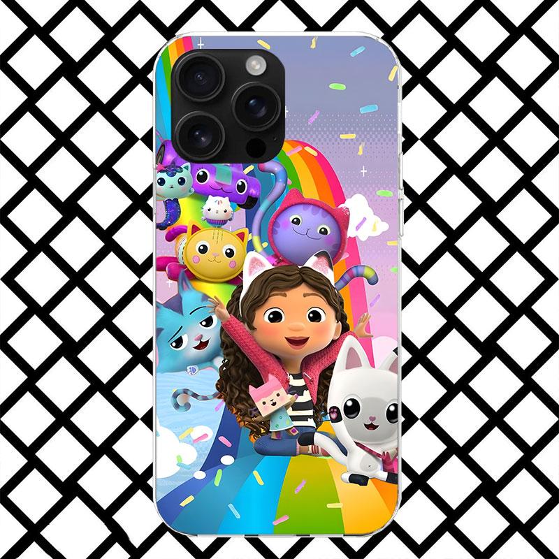 Cartoon Gabbys Dollhouse Phone Case for iPhone 17 Air 16 16E 15 14 Plus 13 Mini 12 11 Pro Max 7 8 + SE 2020 Soft Cover Fundas 17