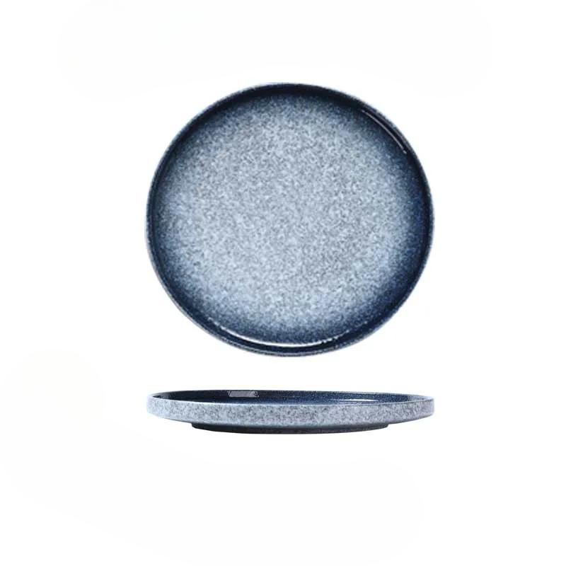 Керамическая тарелка для пасты в японском стиле, тарелка для стейка, тарелка для западной кухни, бытовая тарелка в стиле инс, посуда для еды и коммерческого использования