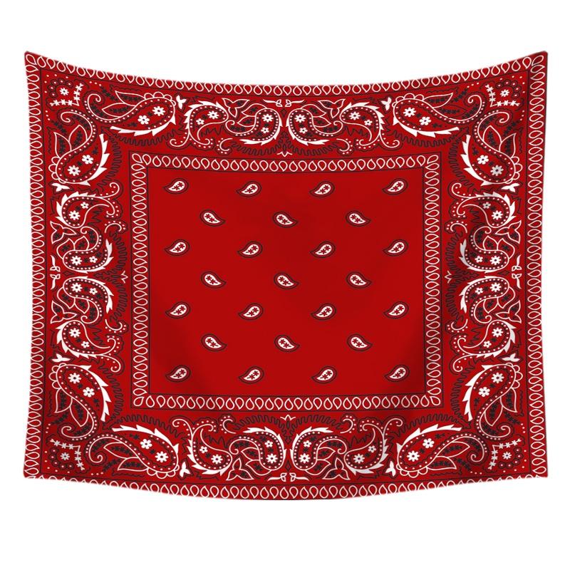 VIKAMA Retro Bohemian Tribe Paisley Bandana Living Room Bedroom Tapestry Easy To Hang Wall Home Decoration
