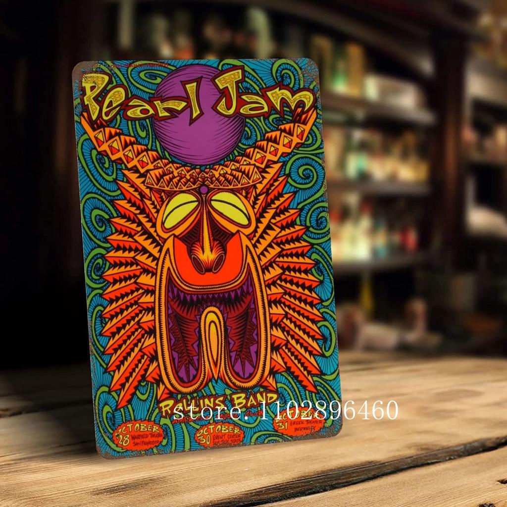 pearl jam Metal Plaques & Signs wall decor Vintage Tin Signs Captain Metal Poster Decor for Bar Pub Club Wall Decoration