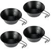 CAMPING MOON Sierra Cup Black Black Sierra Camping Cup Stainless Steel 310ml 4 Piece Set BKS-220-4P