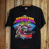Dale Earnhardt Intimidator Tour Short Sleeve Black Color Shirt Kv29970 Vintage Casual Stretched Graphic Homme Slightly