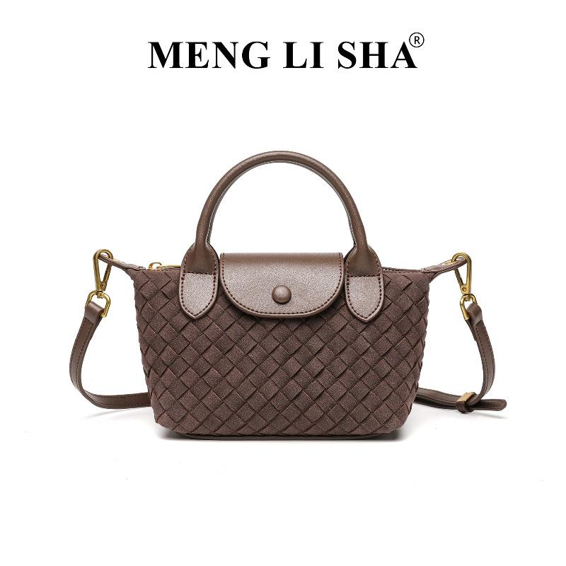 New fashionable hand-woven bag single shoulder crossbody Longxiang dumpling bag commuter versatile portable women's bag