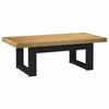 VidaXL Coffee Table NOAIN U-shaped Legs 120x60x40 Cm Solid Pine, Table, Wooden Table, Rustic Table, Living Room Table, 4100035