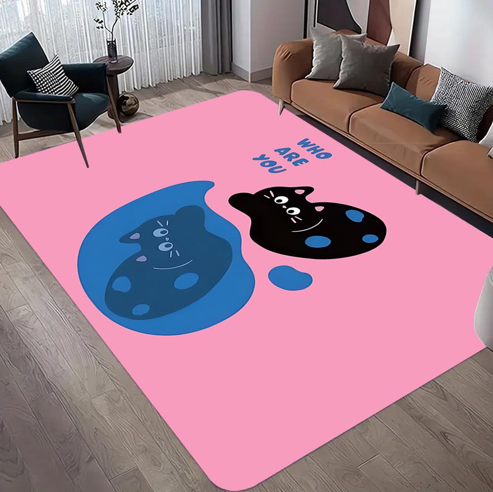 Tappeto da città rosa per decorazioni per la camera delle ragazze Gioco di campagna Tappetino da gioco per bambini Tappeto da soggiorno per asilo nido