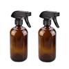 Amber Plastics Spray Bottles, 16 Oz Spray Bottles Refillable Empty Spray Bottle with Adjustable Nozzles for Cleaning Solutions