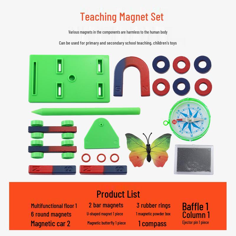 Обучающий набор подковообразного и U-образного магнитов для детей