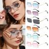 2020 Trendy UV400 Summer Eyewear Rectangle Sun Glasses Square Sunglasses Shades Fashion Sunglasses