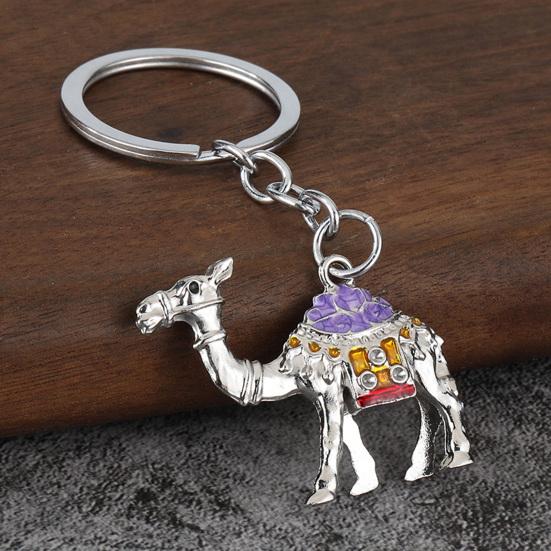 Брелок Подвеска Верблюд Шарм Брелок с Цветным Эмалевым Покрытием Ключи Сумка Рюкзак Компактный Легкий Брелок Аксессуар Подарок