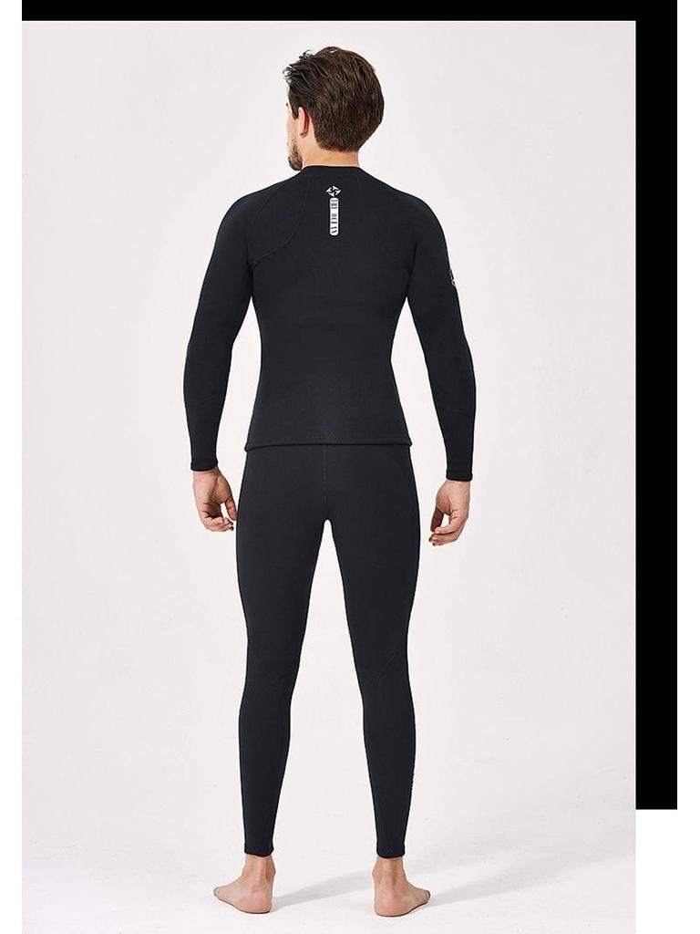 2MM Men's & Women's Long Sleeve Split Top Diving Suit - Thickened for Cold Protection, Ideal for Swimming, Snorkeling, Surfing.