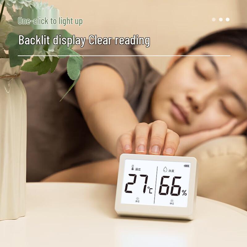 Deli LCD Digital Thermometer Hygrometer