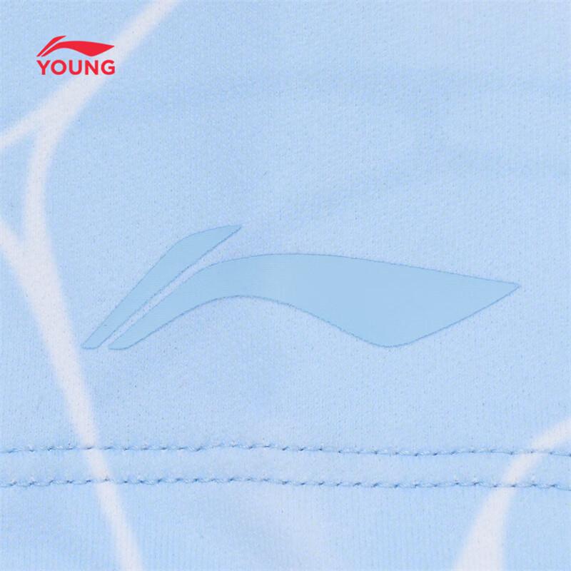 Li-Ning Детская футболка с коротким рукавом, отводящая влагу, быстросохнущая