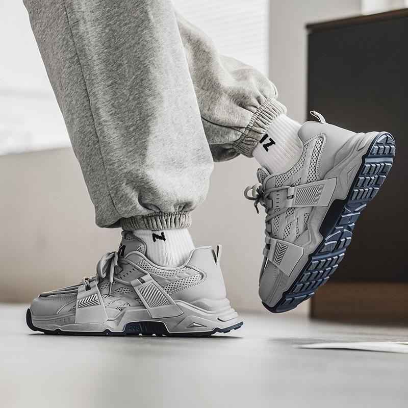 Нескользящие износостойкие модные ретро уличные кроссовки на толстой подошве для взрослых, повседневная спортивная мужская обувь, обувь для папы