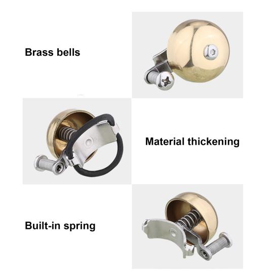 Велосипедный классический звонок с резиновым ремешком, легкий, громкий, универсальный, складной, для горного велосипеда, шоссейного, горного, на руль, для скутера